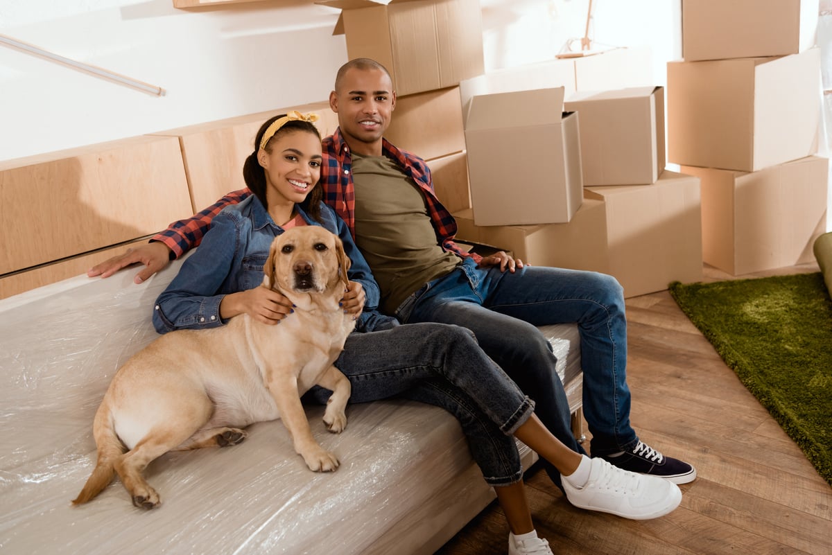 Family with Dog, pet friendly rentals Charleston, SC, concept
