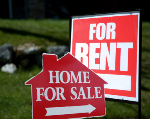 home for rent signage
