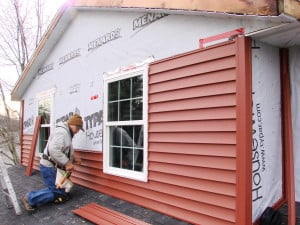 installation of siding