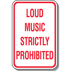 loud music not allowed