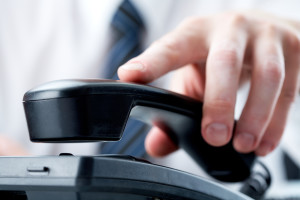 picking up phone