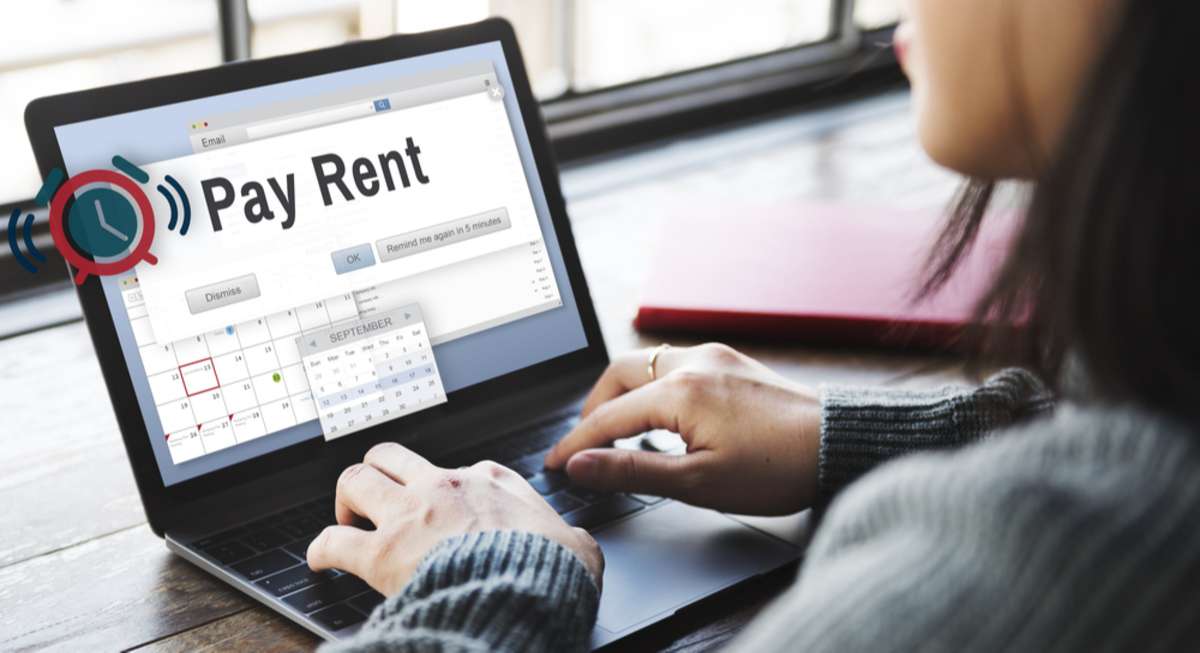 Pay Rent Leasable Real Estate Renting Available Concept