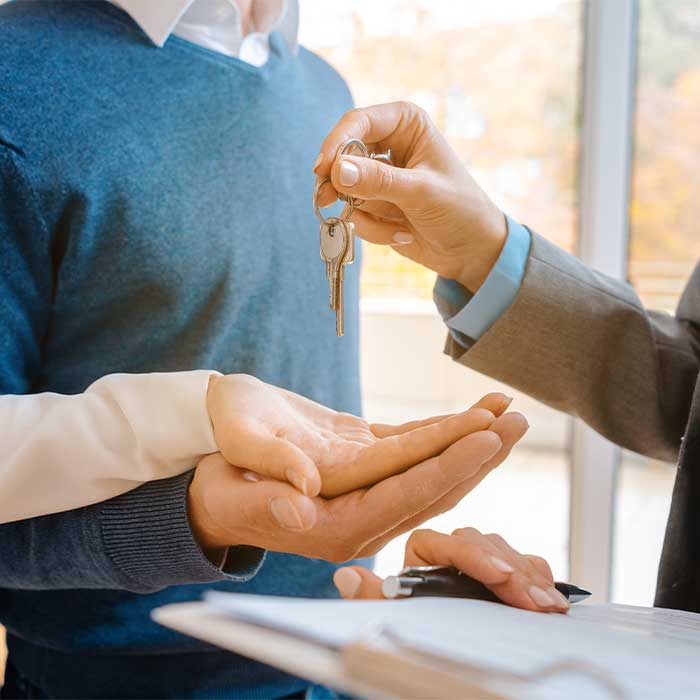 Turning over keys to tenant, tenant placement services Turning over keys to tenant, tenant placement services